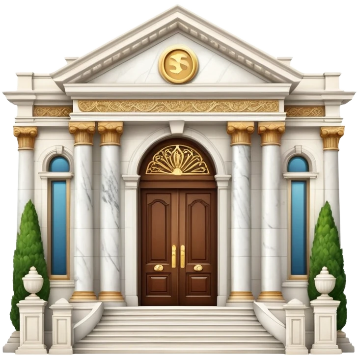 luxury mansion with grand entrance emoji