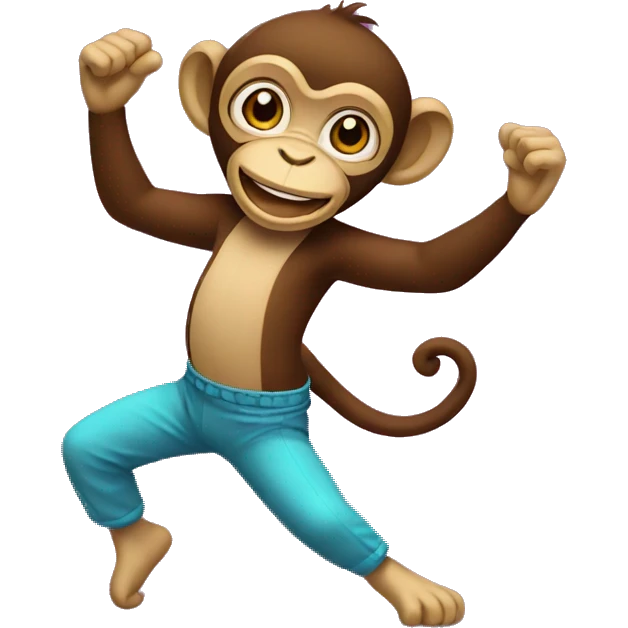 Dancing monkey emoji
