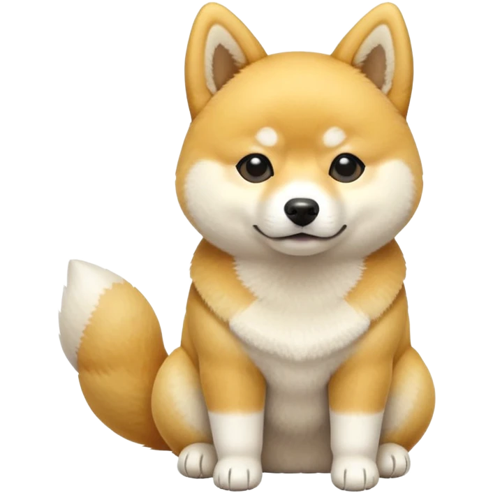 Yellow and white Shiba Inu emoji