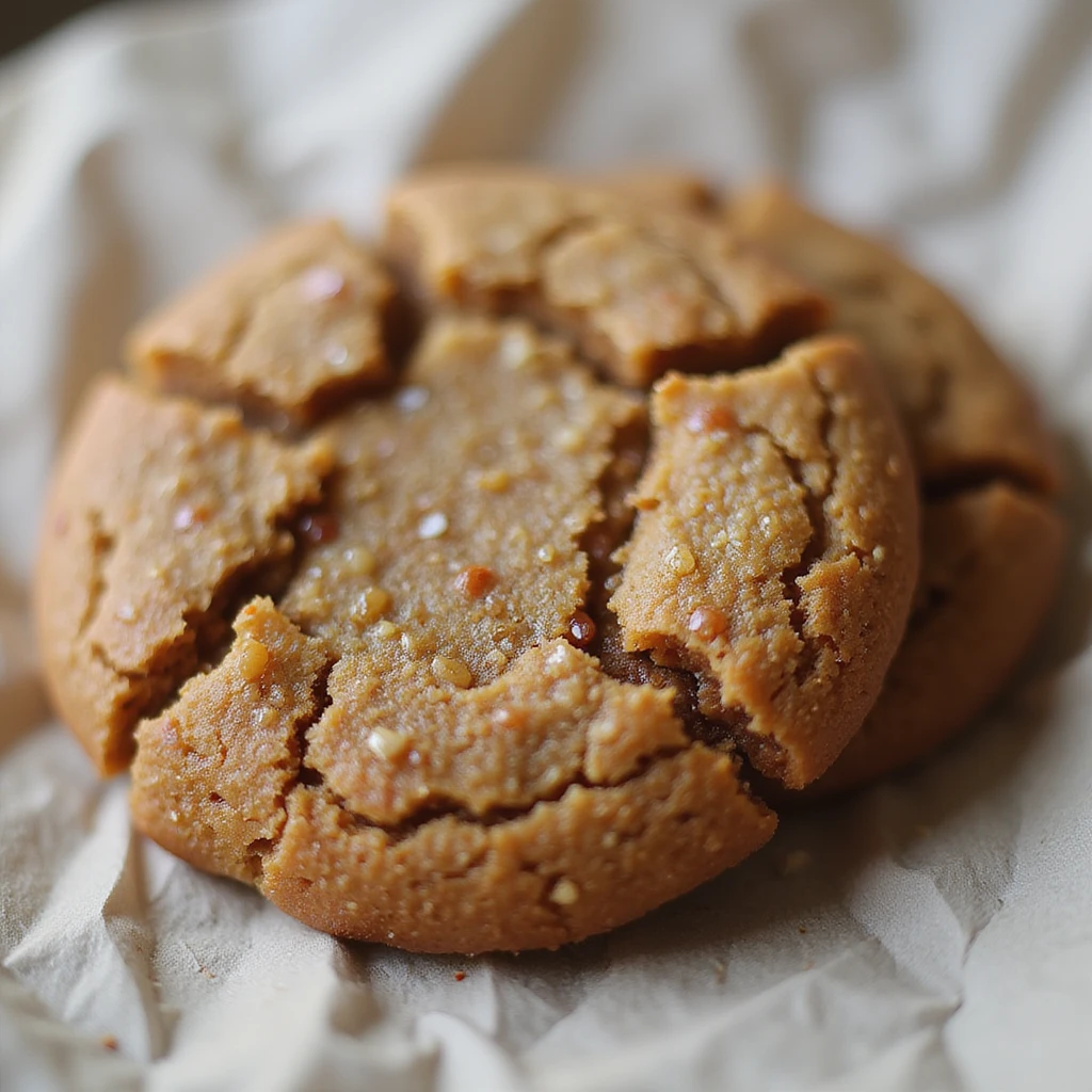 realistic ginger molasses cookie, photorealistic style emoji