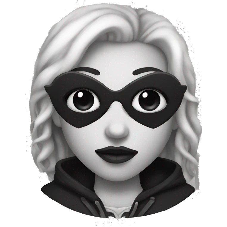 Black heart gothic emoji