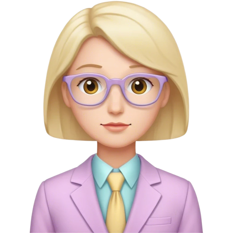 teacher in a pastel suit emoji