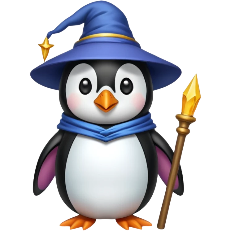 Penguin Wizard emoji