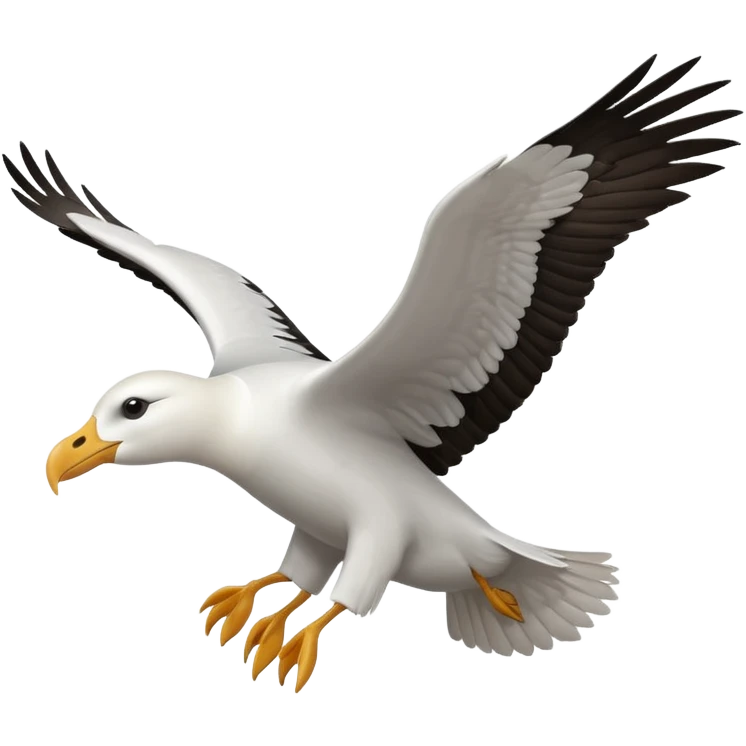 Albatross flying emoji