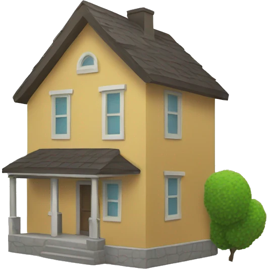 a house outline with a plus sign on it emoji