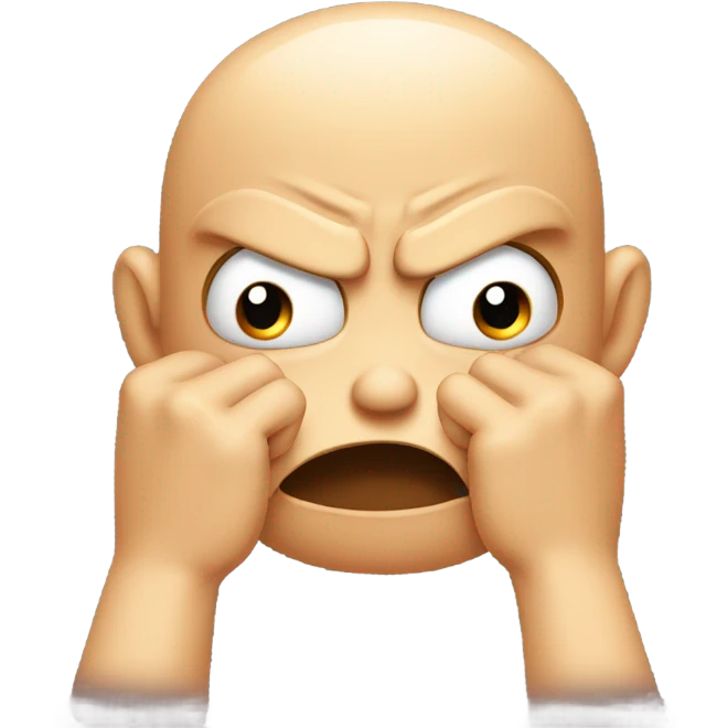Worried knuckles from sonic emoji