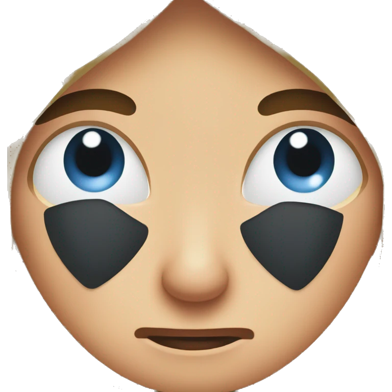 irritated eye twitching half closed half open face  emoji