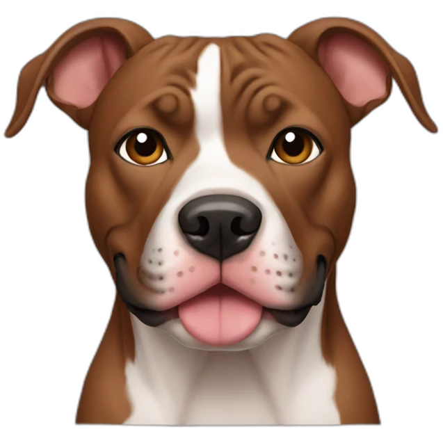 brown pitbull emoji