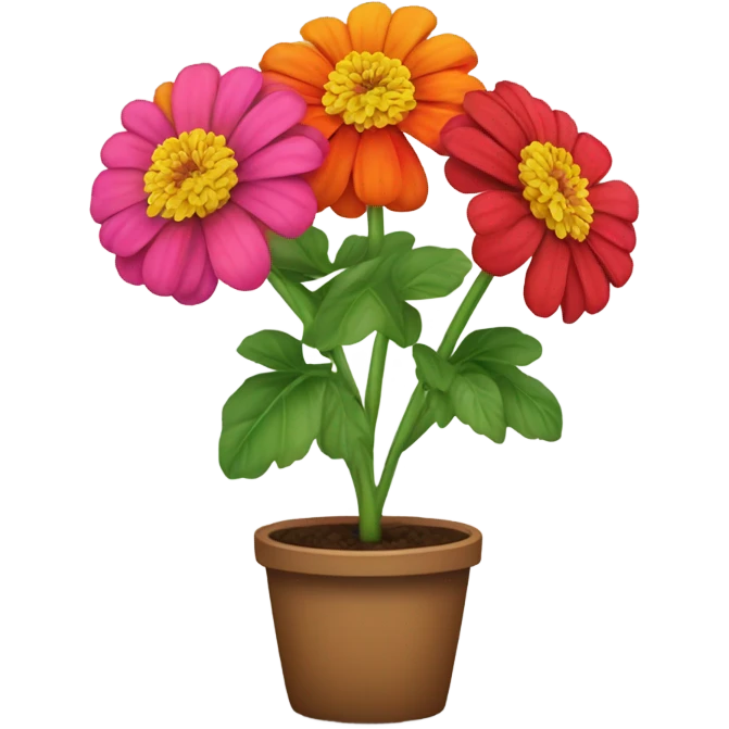 Zinnias plant  emoji