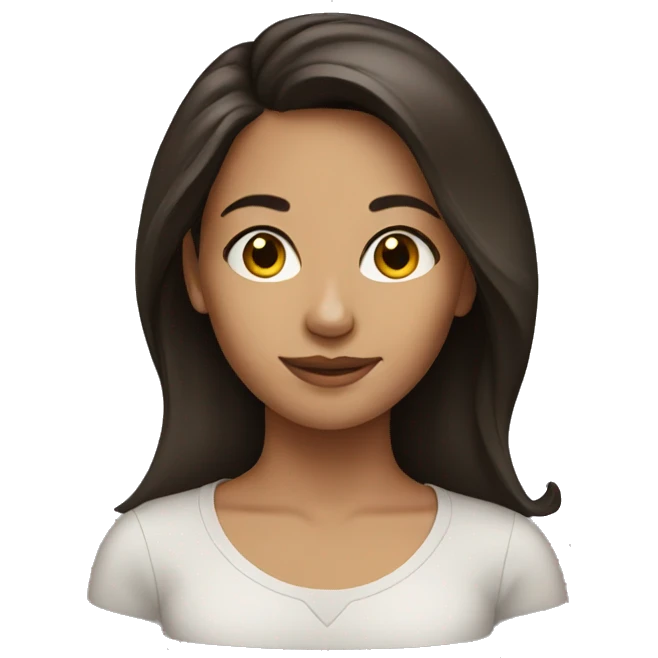 young brunette woman emoji