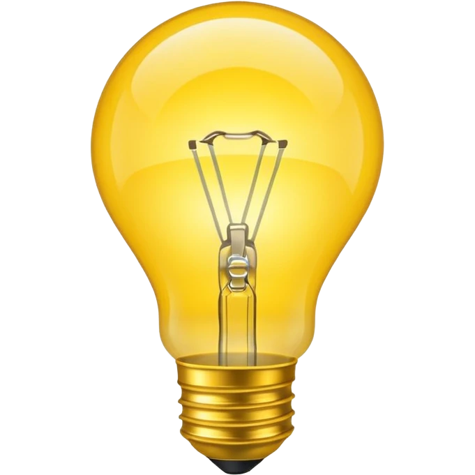 bright lightbulb emoji