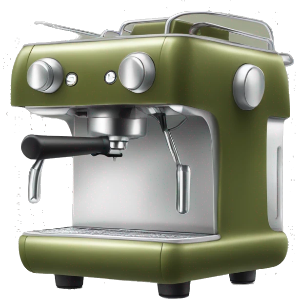 Olive green espresso machine emoji