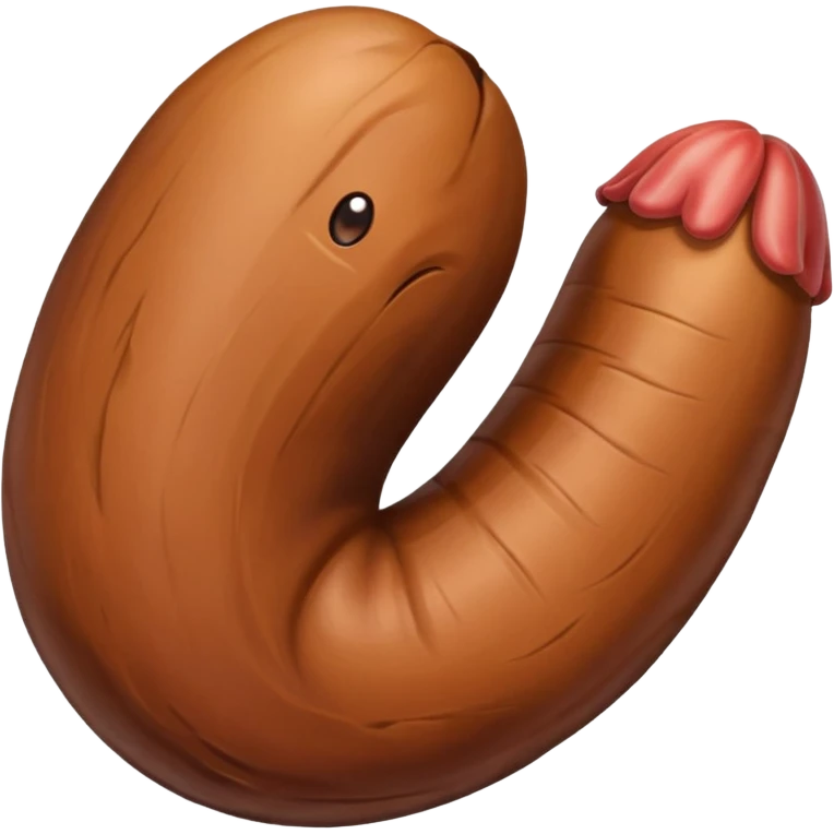 Big brown penis emoji