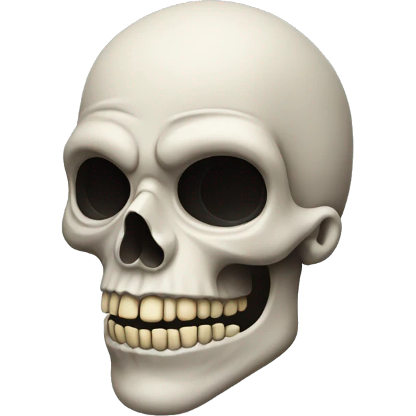 Skull with makeup emoji