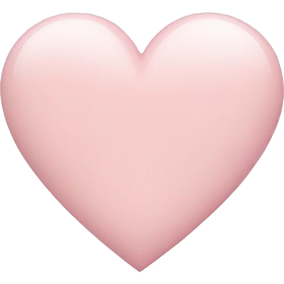 pale pink heart emoji