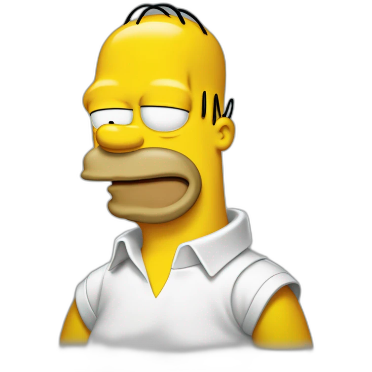 Homer Simpson drooling emoji