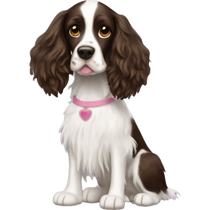 springer spaniel with tutu  emoji