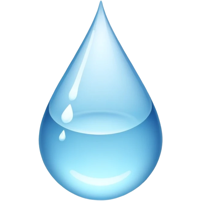 glass of water with droplets, refreshing and clear emoji