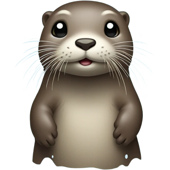 Otter taking a shower emoji