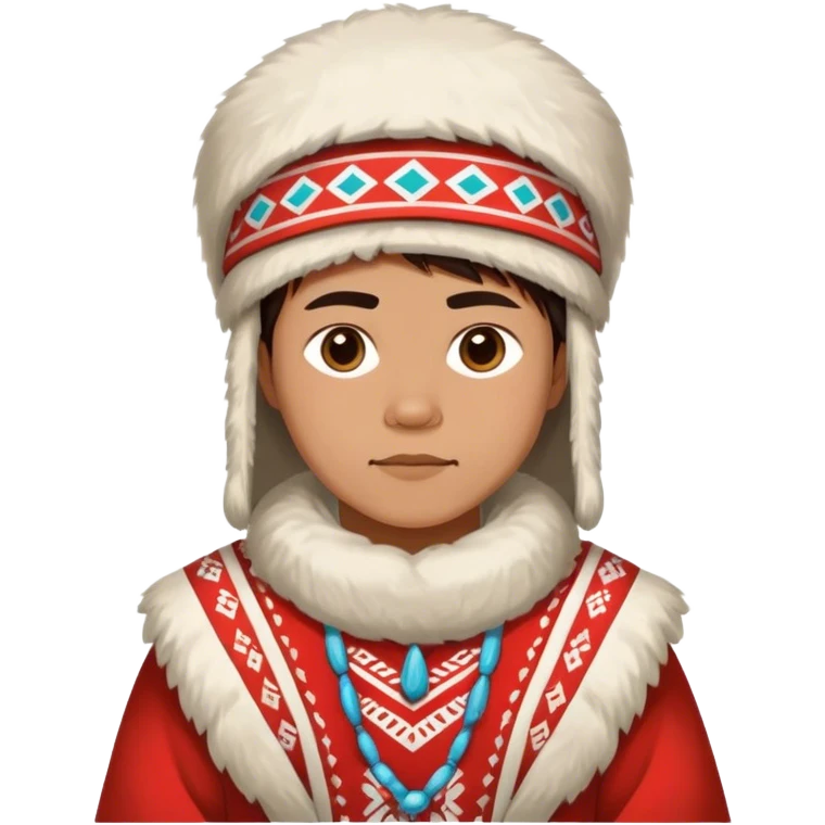 full scale standing  greenland citizen traditional outfit  emoji