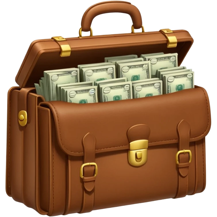 money filled briefcase emoji