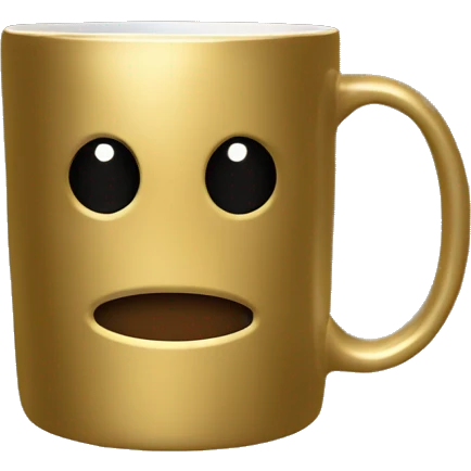 vintage Metallic Gold Coffee Mug emoji