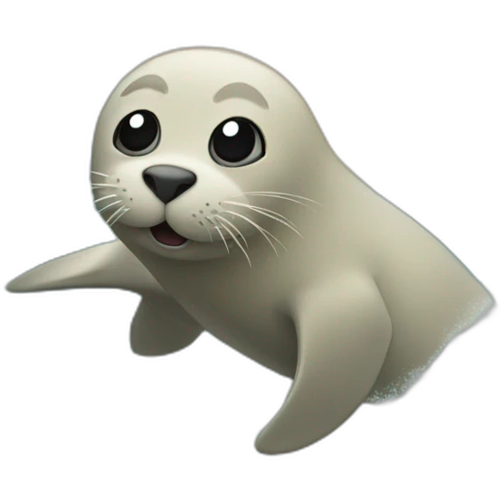 seal in a wave emoji