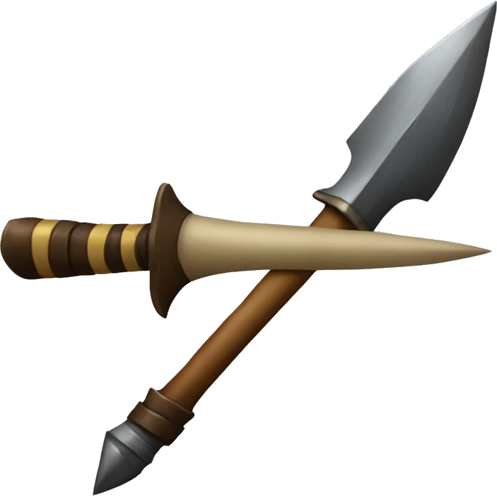 a spear with a sharp  emoji
