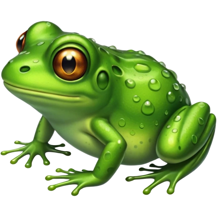 Freaky slimy frog emoji