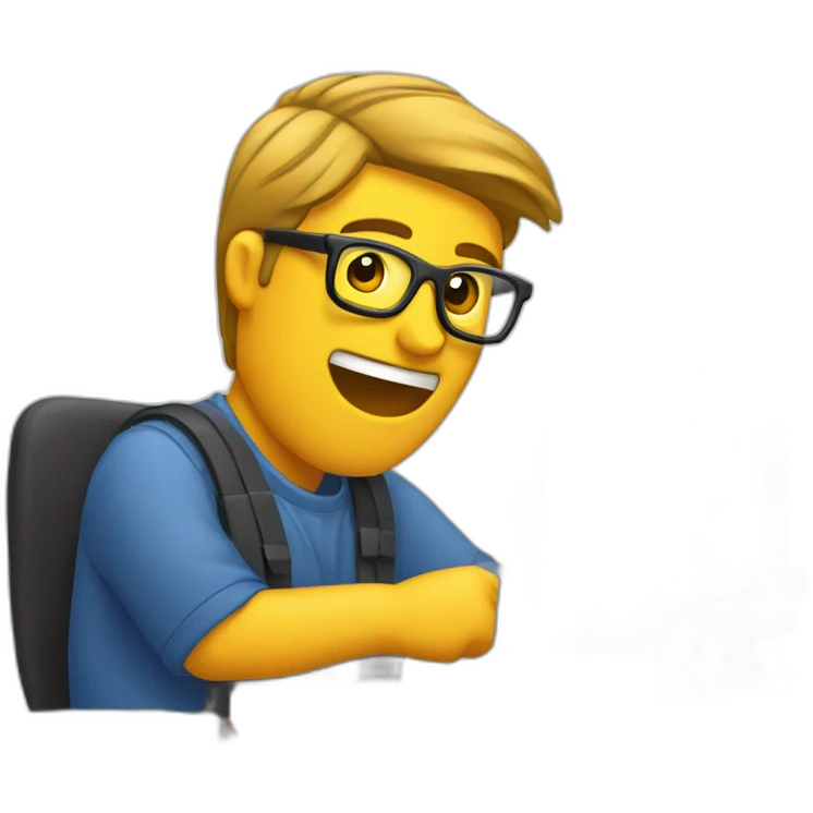 Editor con computadora  emoji