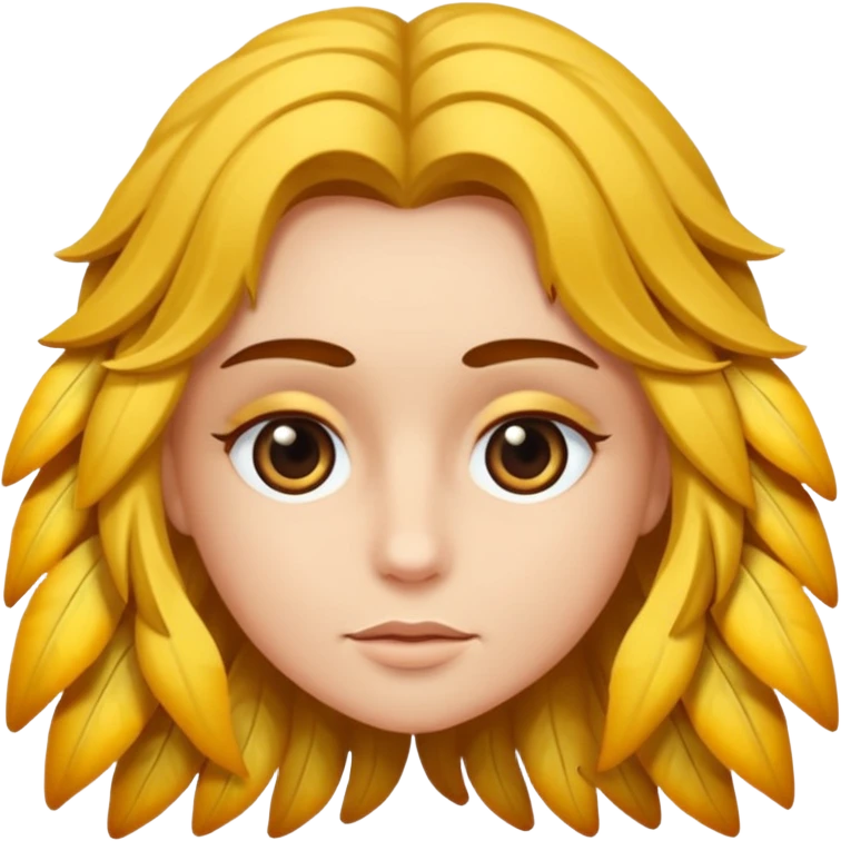 verrücktes Gesicht, große Augen, schiefes Lächeln, wilde Haare emoji