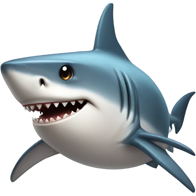 shark with bow emoji