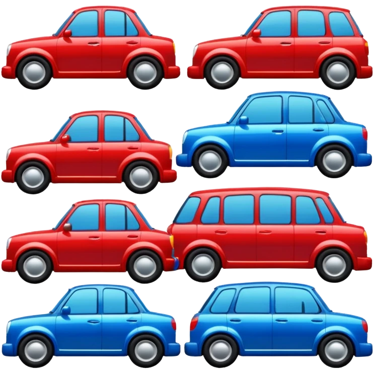 Line of cars  emoji