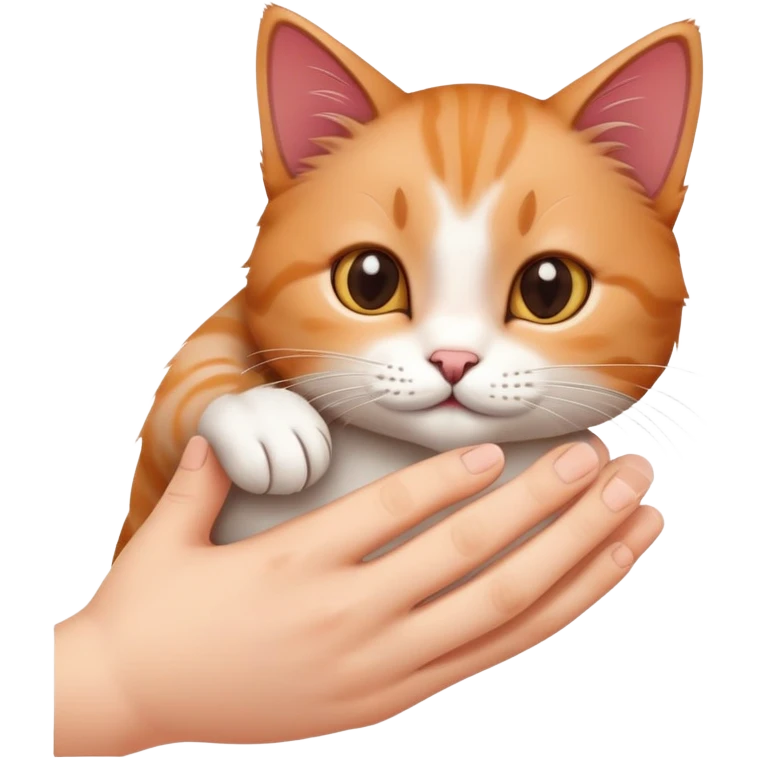 fingers inside cat emoji