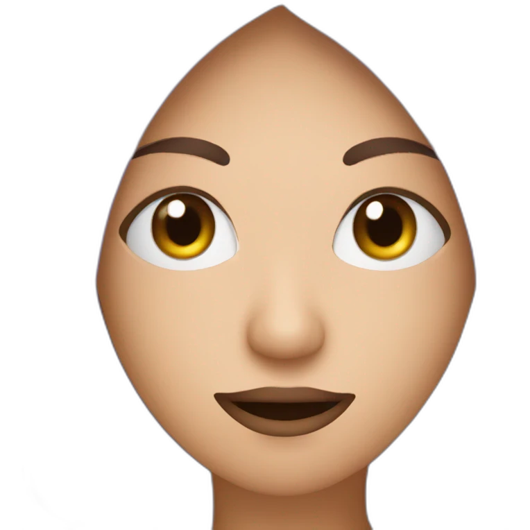 Louna avec une aubergine dans la bouge emoji