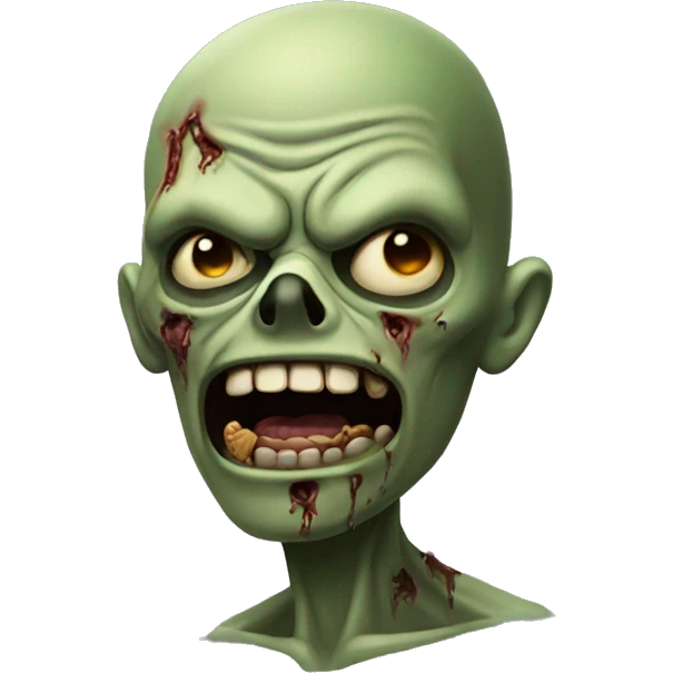Emoji zombie desquiciado  emoji