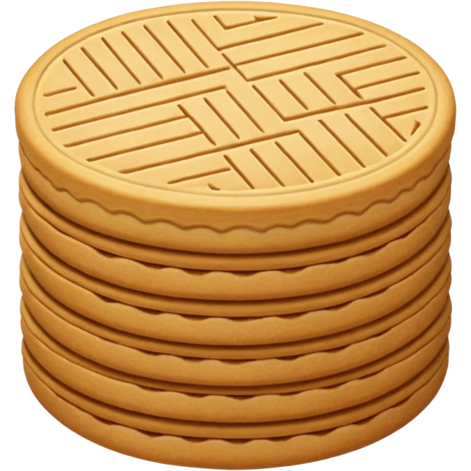 Vanilla wafer cookie emoji