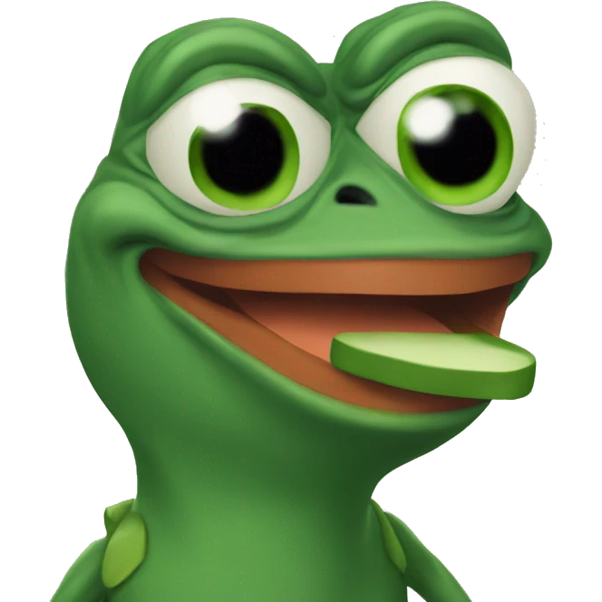 pepe with rocket  emoji
