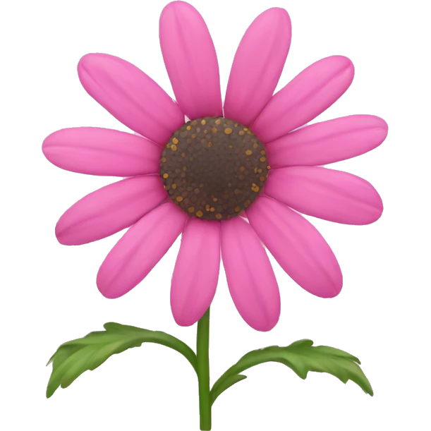 pink daisy emoji