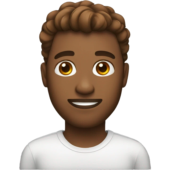 Brown guy with taper fade emoji