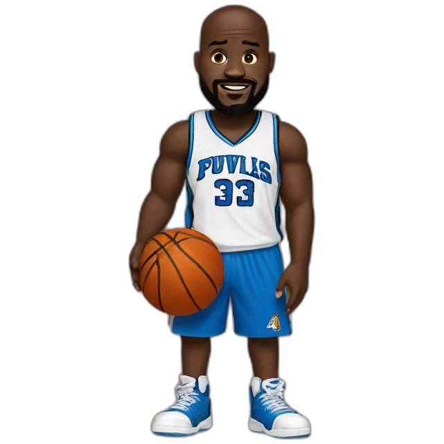 shaq holding a basketball emoji