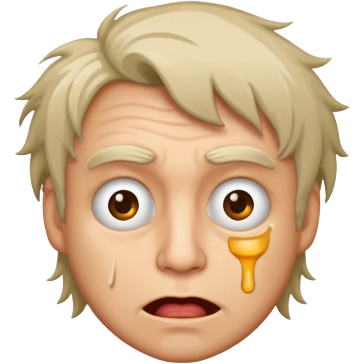 Drunk looking idiot  emoji