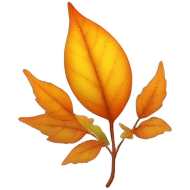 Bright leaves emoji