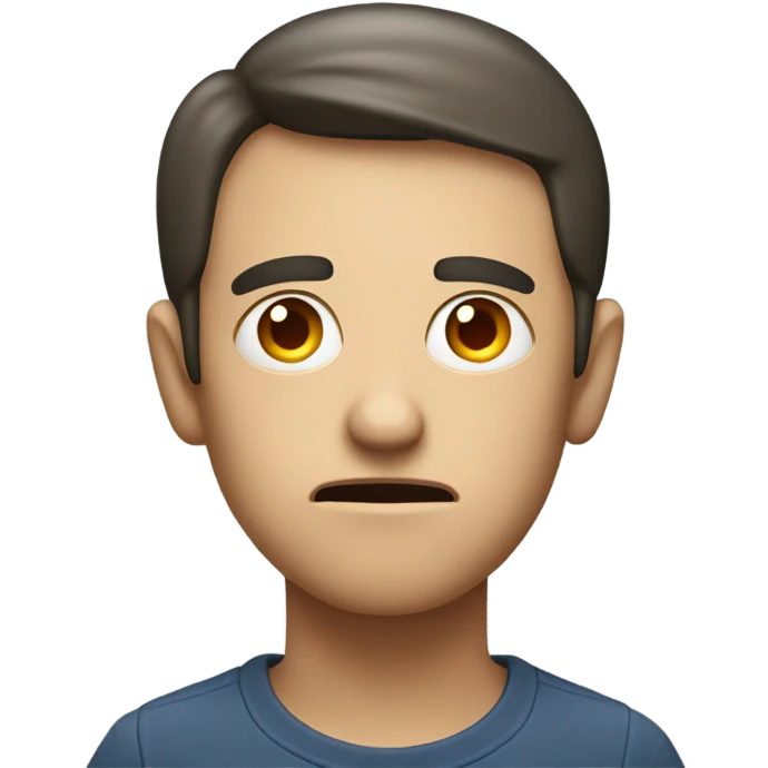 Question face with loading above his head emoji
