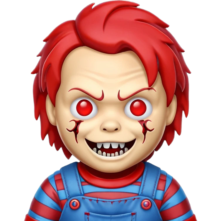 evil chucky doll emoji