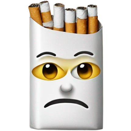 Cigarette with eyes emoji