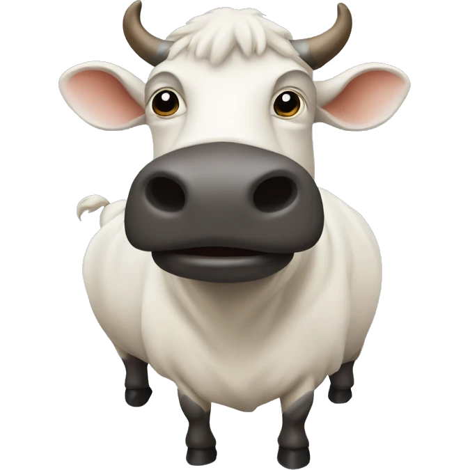 Mucca con mutande emoji