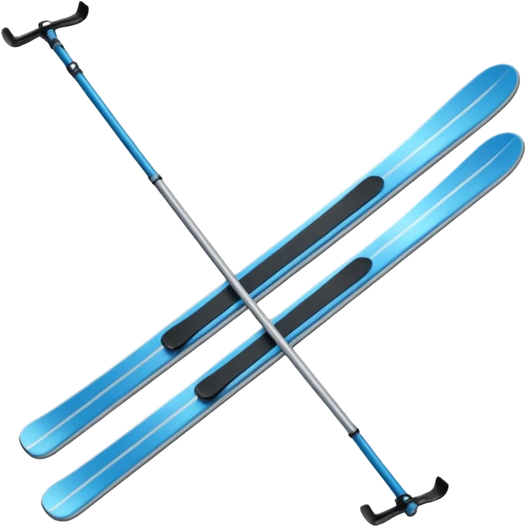 Étoile d'argent ski emoji