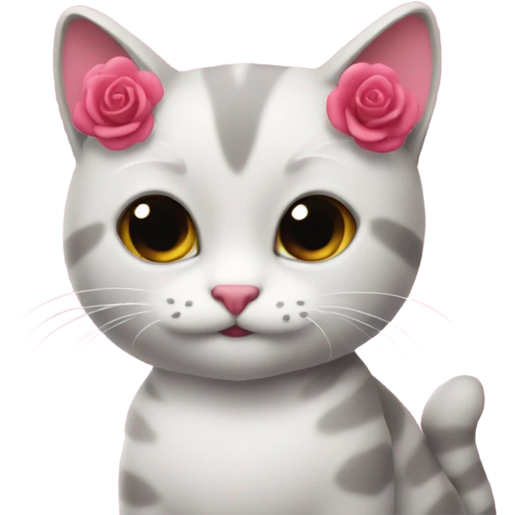 Gato con corazón rosa emoji