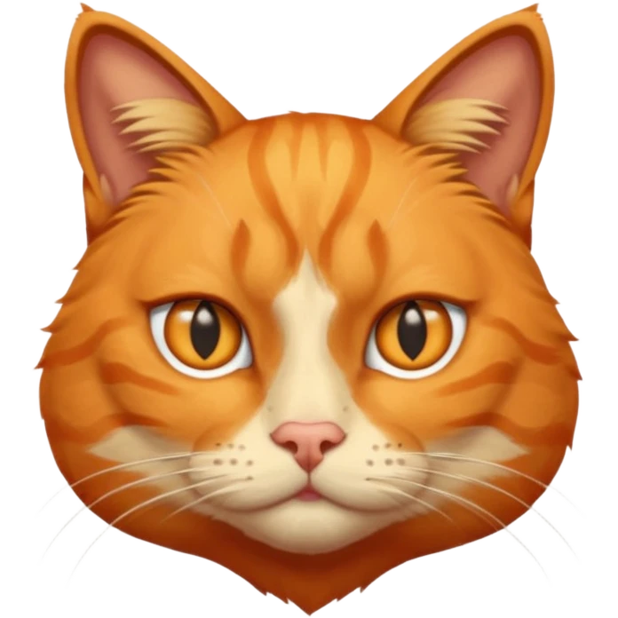 orange cat missing his right eye emoji